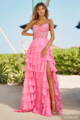 Sherri Hill Style #56162 #0 default Red Blush Navy thumbnail