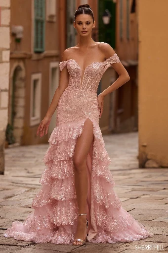 Sherri Hill Style #56994 #0 default Light Blue Blush Lilac Periwinkle thumbnail