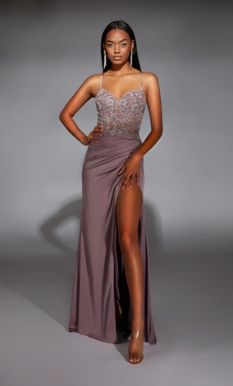 Alyce Paris Style #61741 #0 default Black Sage Green Heather thumbnail