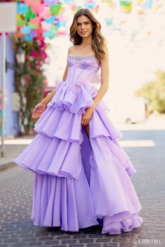 Sherri Hill Style #55957 #0 default Black Blush thumbnail