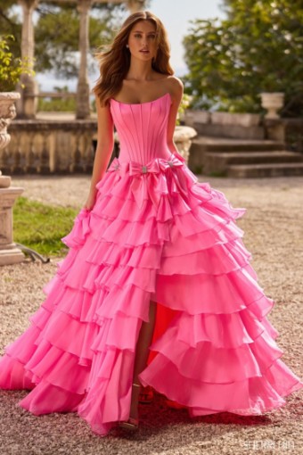 Sherri Hill Style #57225 #0 default Bright Fuchsia thumbnail