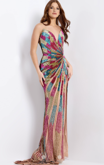 Jovani Style #47832A #0 default Nude/ Multi thumbnail