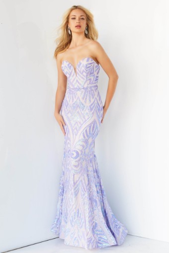 Jovani Style #03445A #0 default Lilac/ Nude thumbnail