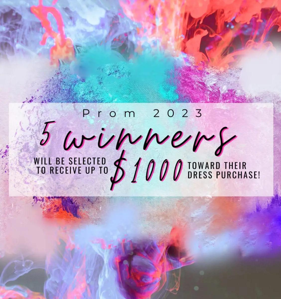 Banner Promoting Prom Giveaway